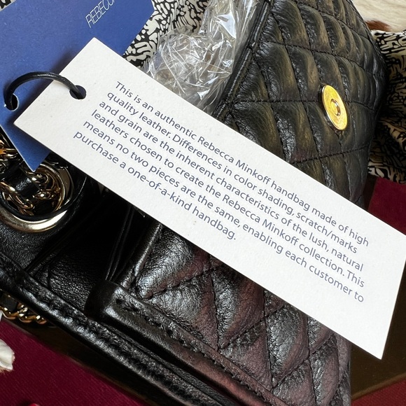 Rebecca Minkoff Black Quilted Chain Shoulder Bag - Picture 12 of 16